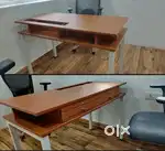 Desqoo office and study table with two drawers with locks