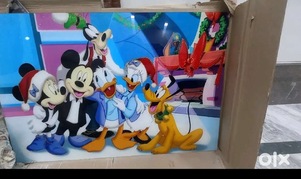 kids cartoon glaas scenery