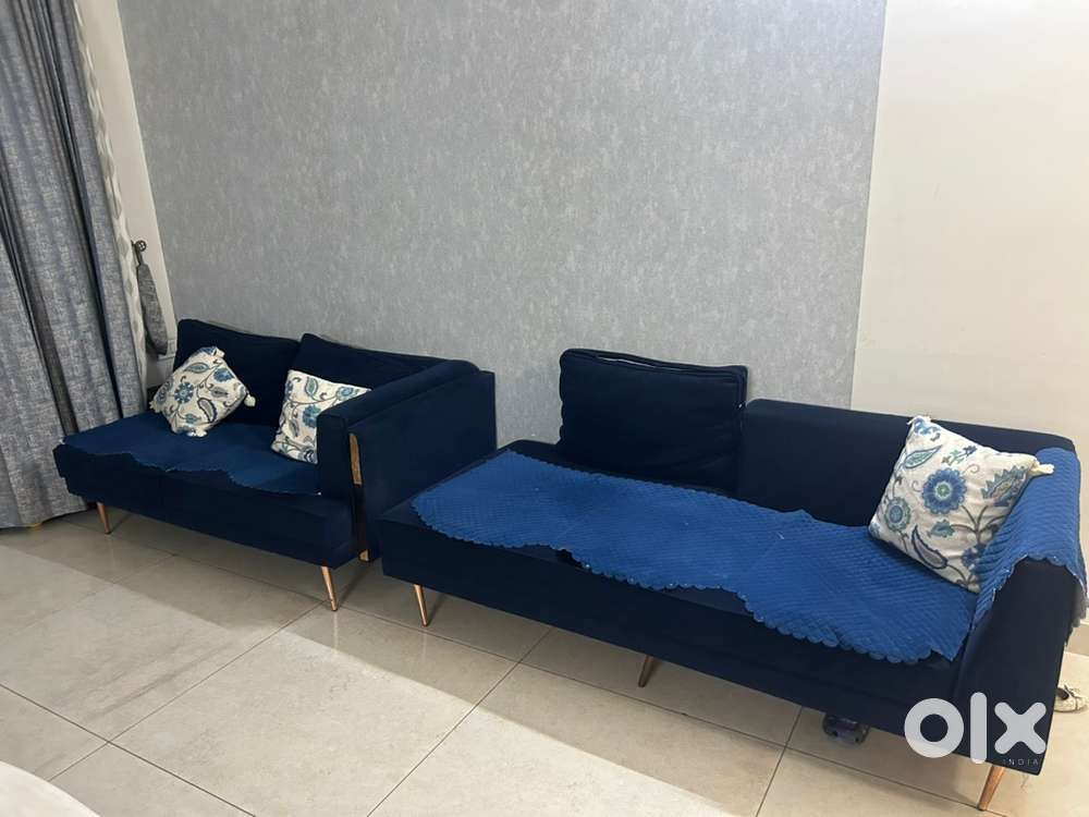Modern 5-Seater Sofa + Sofa Cum Bed – Excellent Condition