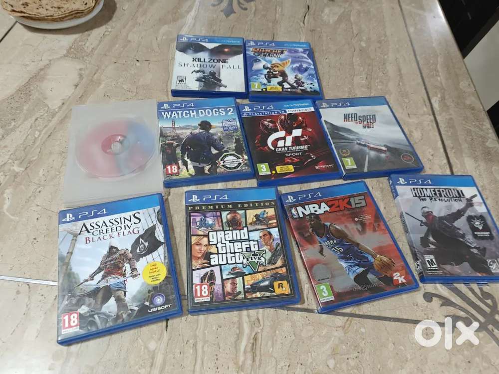 PS 4 CD GAMES (250 EACH) negotiable