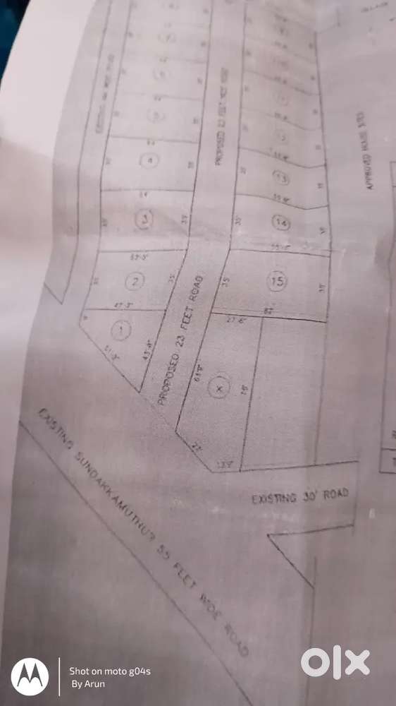 Land for sale in kovaipudur, sundakamathur road main road