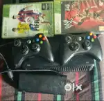 Xbox 360 with two controller