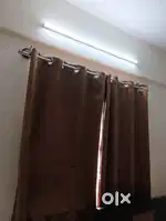 4 steel Curtain rods with caps