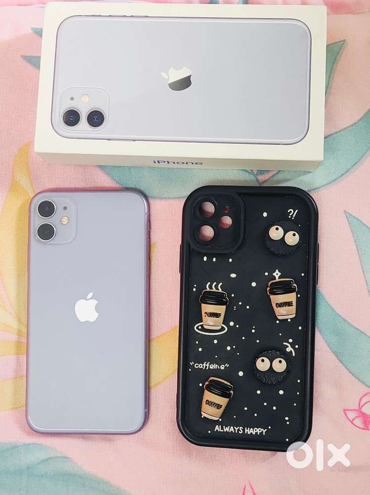 Iphone 11, 64 GB, Lavendar colour, charging cable