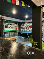 Snooker cafe and restaurants.