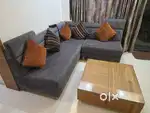 one 4 seater sofa and one L-shape 4 seater sofa