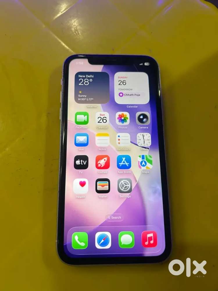 IPhone 11 128gb  only mobile good mobile light shade