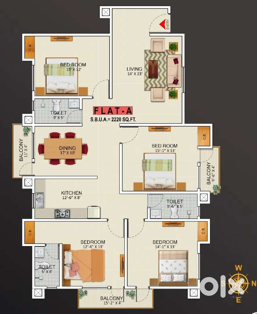 4 BHK & 2 BHK Ready to move apartments available for sale in Sivasagar