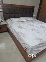 King Bed without mattress. With storage drawer