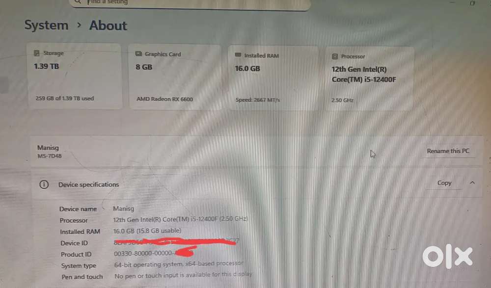 Gaming & Editing PC  Argent sell