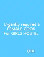 Cook cum caretaker for girls hostel.