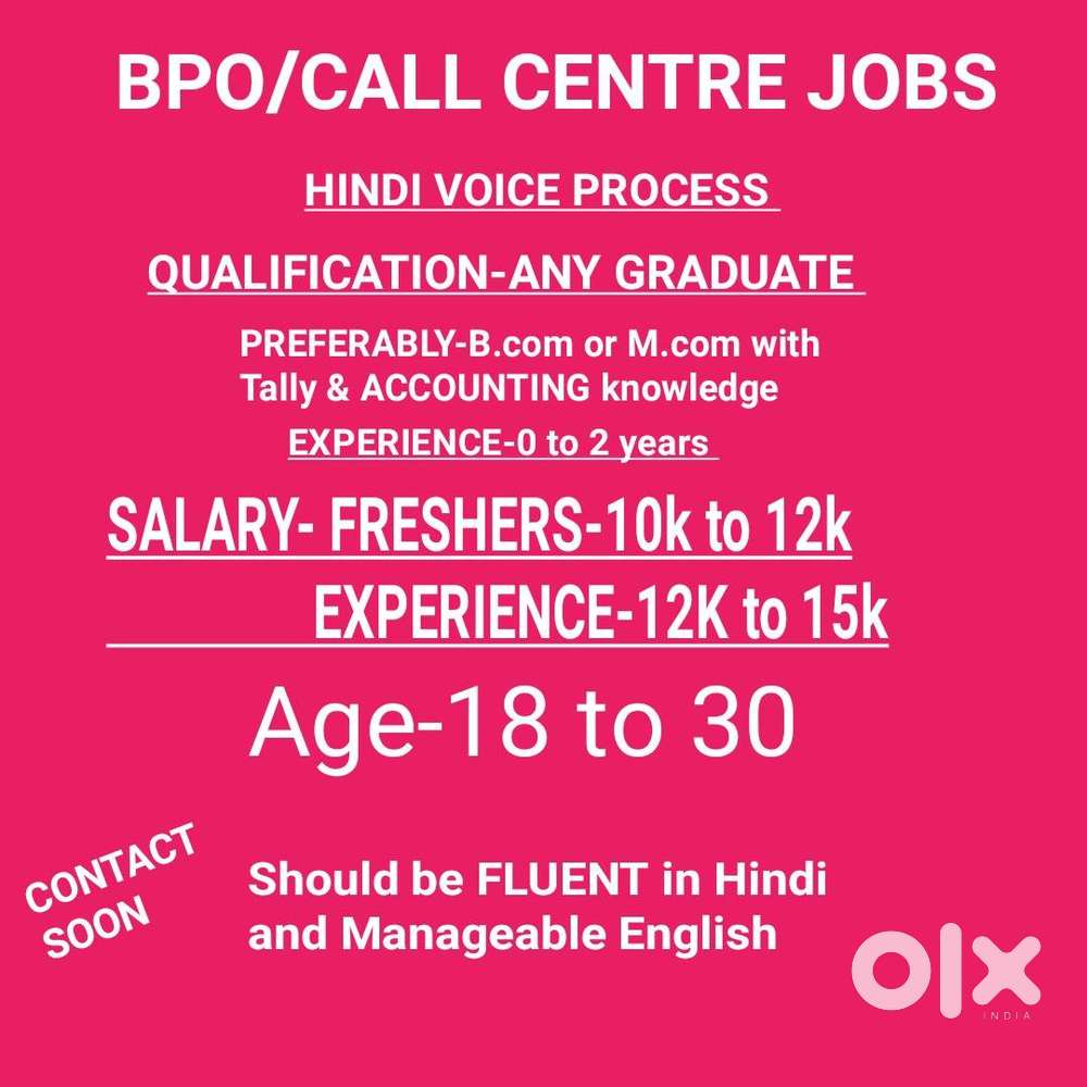BPO/CALL CENTRE JOBS