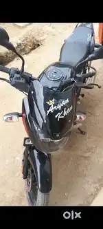Bajaj Pulsar 125cc bike black colour red sticker