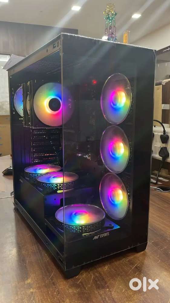 Gaming pc with keyboard and mouse