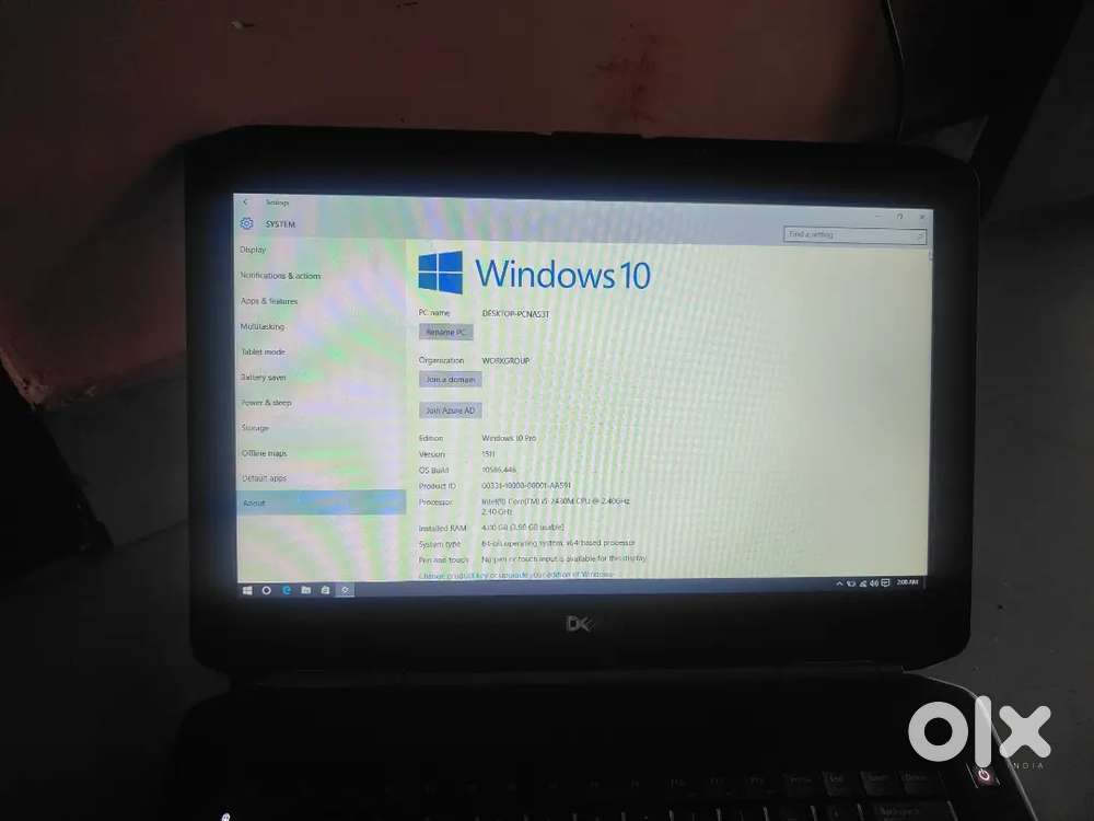 Dell laptop corei5