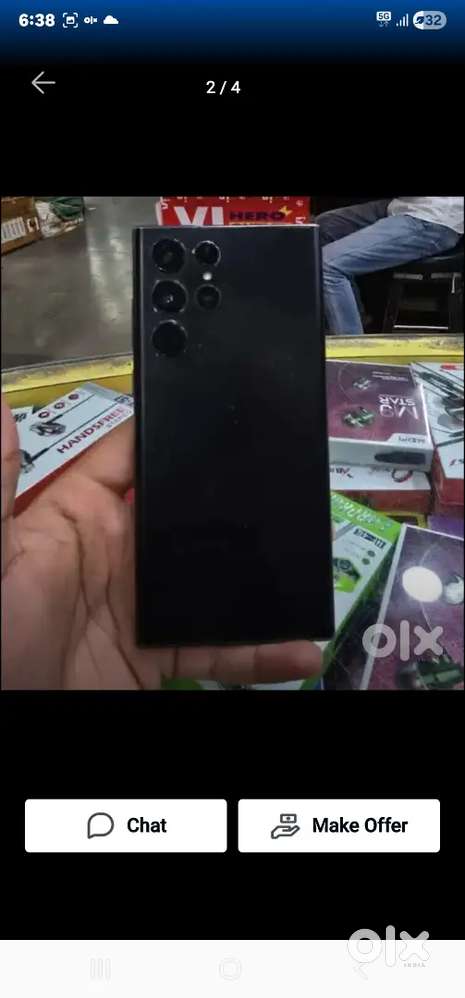 Samsung s22 ultra 12 256 gb phone and carger