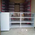 Grocery shop raks and front table
