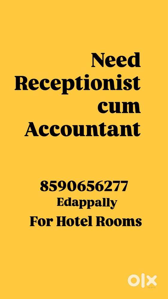 Receptionist cum accountant