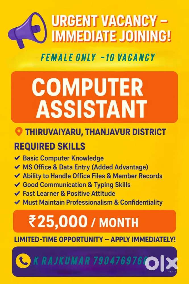 Work from home job,Computer Knowledge vacancy 15