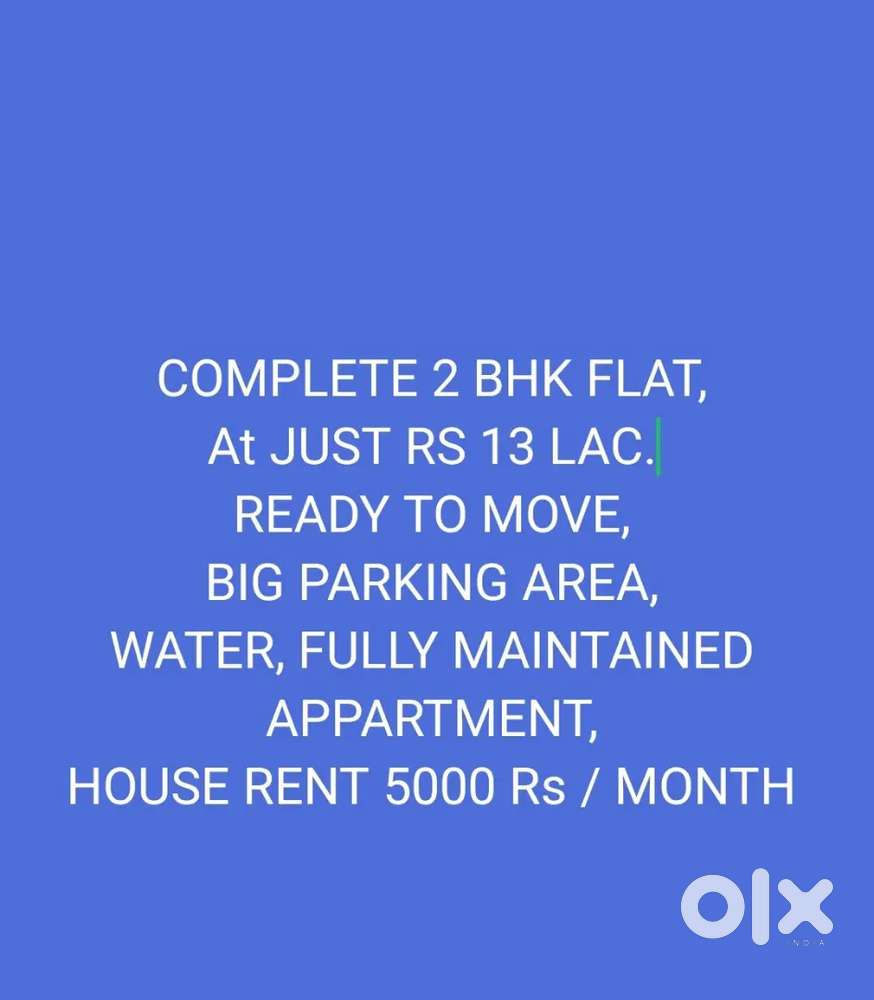 2BHK FLAT AT JUST 13 LAC