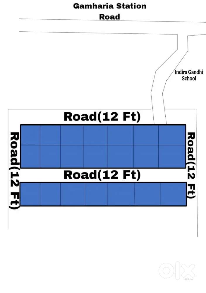 गम्हरिया स्टेशन इंदिरा गांधी पब्लिक स्कूल के सामने महतो प्लॉट