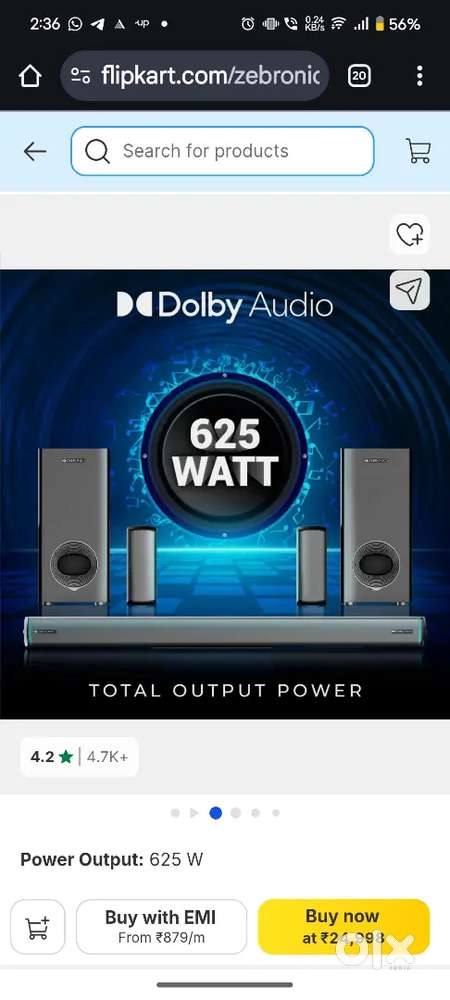 Zebronics home theater 5.2