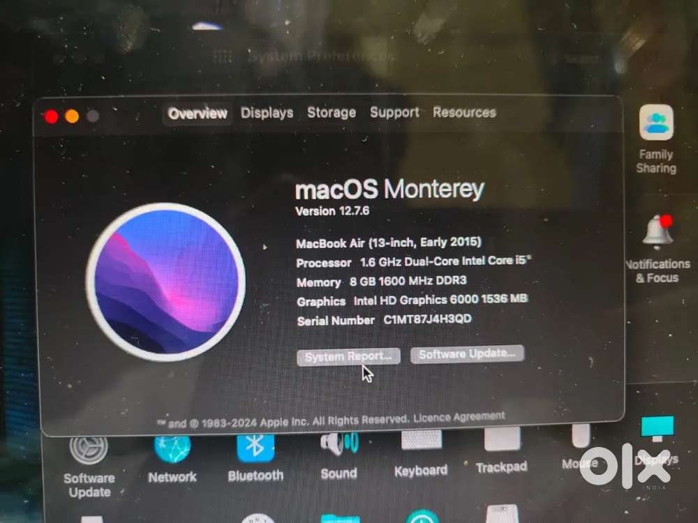 Ded mac bookair air 13' (8/128gb) sell or exchange with phone
