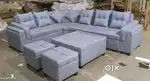 New model l shape sofa set with lose pillows in STARF FURNITURE