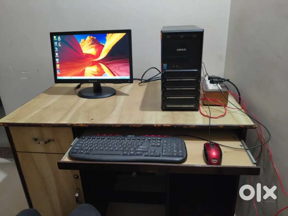 Computer table with computer