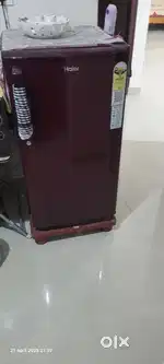 Haier refrigerator single door, 2 in 1 with stand.