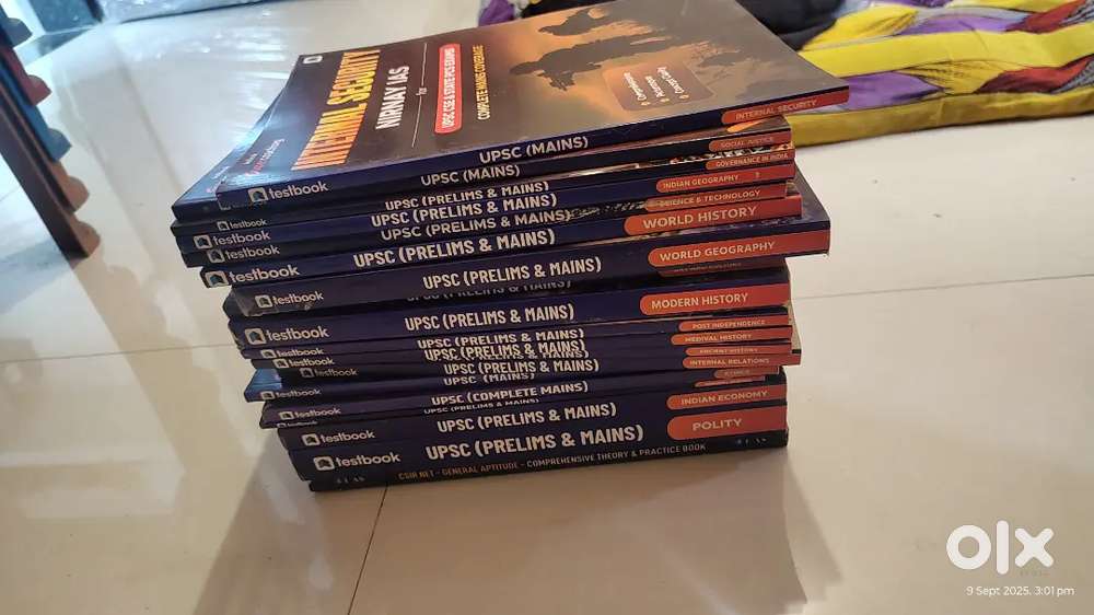 UPSC 20 Books all Subjects Prelims and Mains