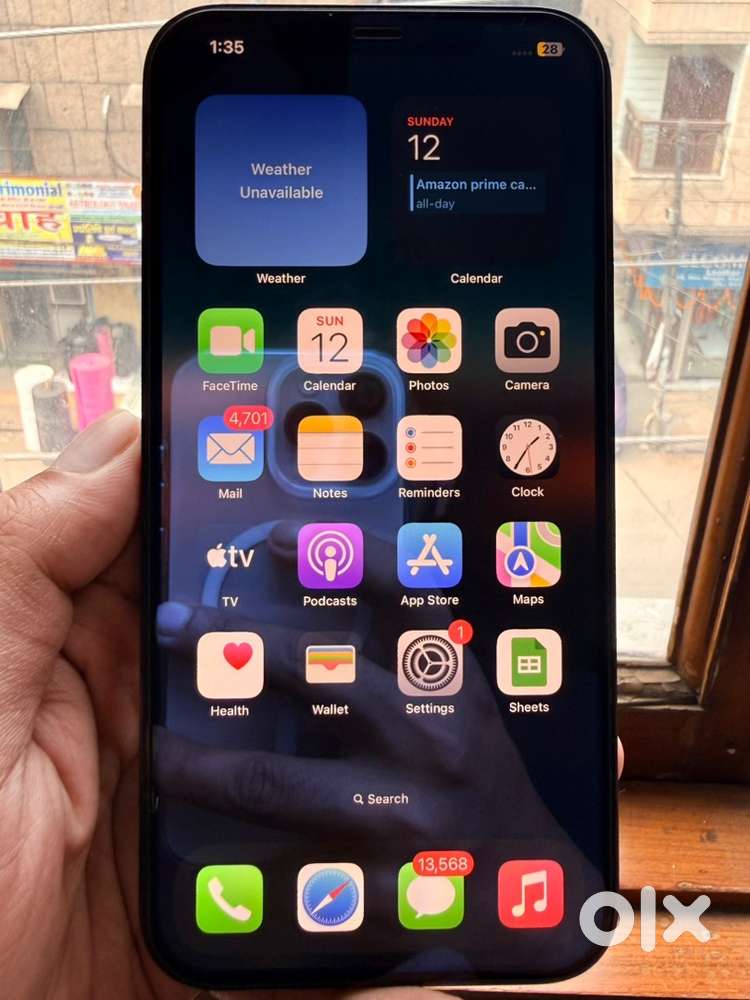 Iphone 12pro max 256 gb, no scratch, never repaired, battery-83%