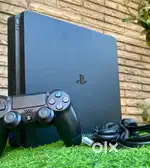 Playstation 4 slim model 1tb with warranty .