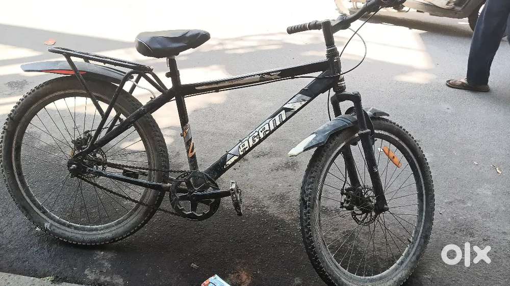 Black colour bicycle