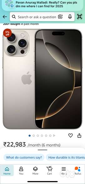 IPHONE 16 pro worth phone OR Croma voucher