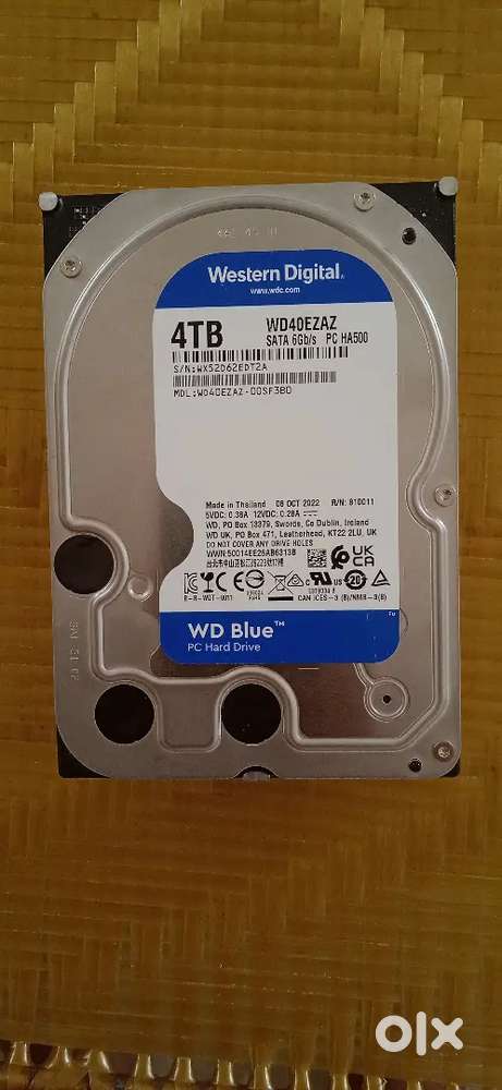 4tb hdd wd blue not used.condition like new