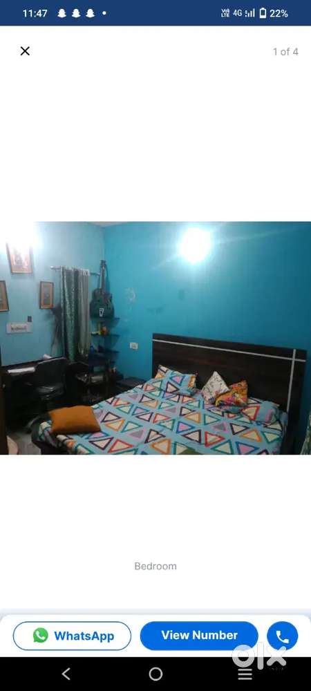 1BHK first floor on rent