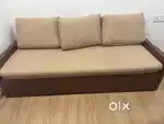 Sofa bed with matress and storage from The Living Room