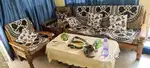 sofa. set pura and  center table original sagowaan ka hai