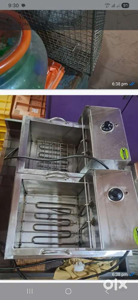 Duble Electric fryer 15 lte