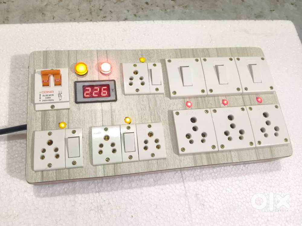 Extension Board  Domestic 16A/32A/63A DJ Schuko Sockets Wooden Made