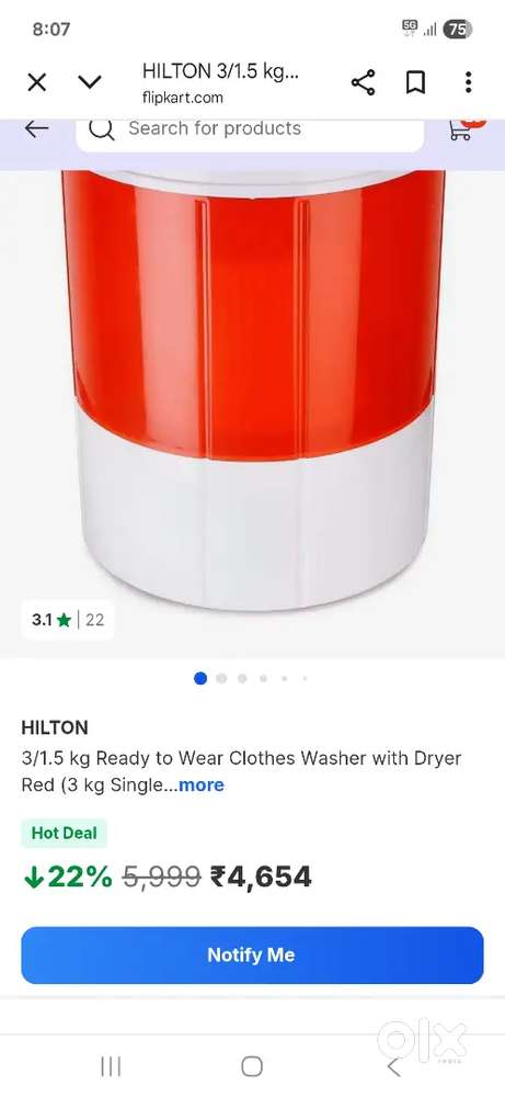 Hilton waching machine