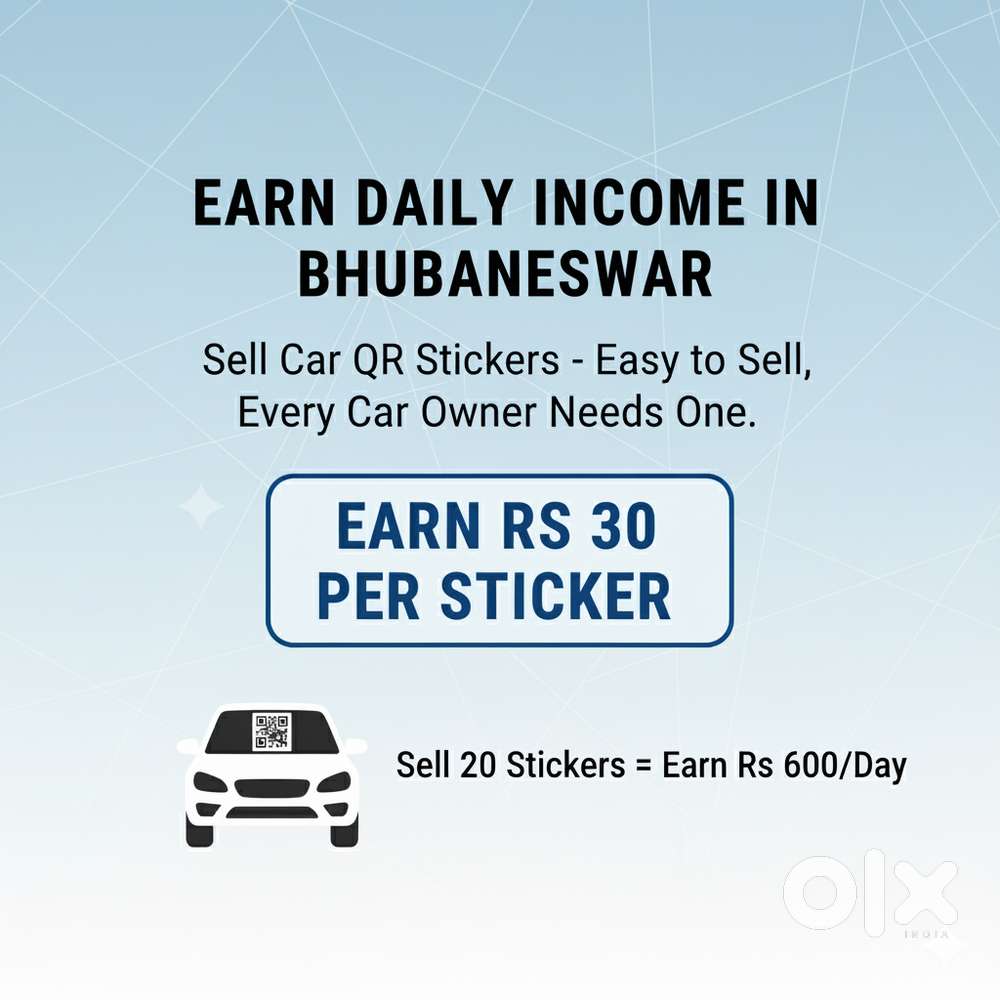 Earn Money Daily by Selling Car QR Code Sticker in Car Parking Areas