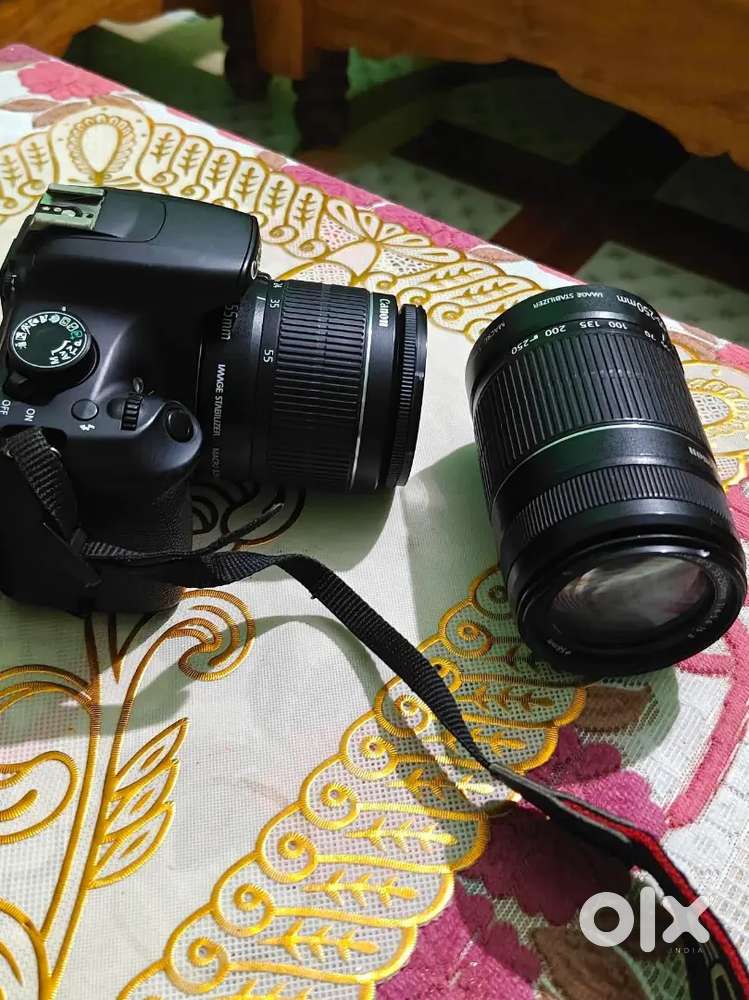 Brand new condition canon1200d with 250jumm leans