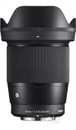 Sigma 16mm f/1.4 DC DN Contemporary Lens for Sony E-Mount – Mint Cond.
