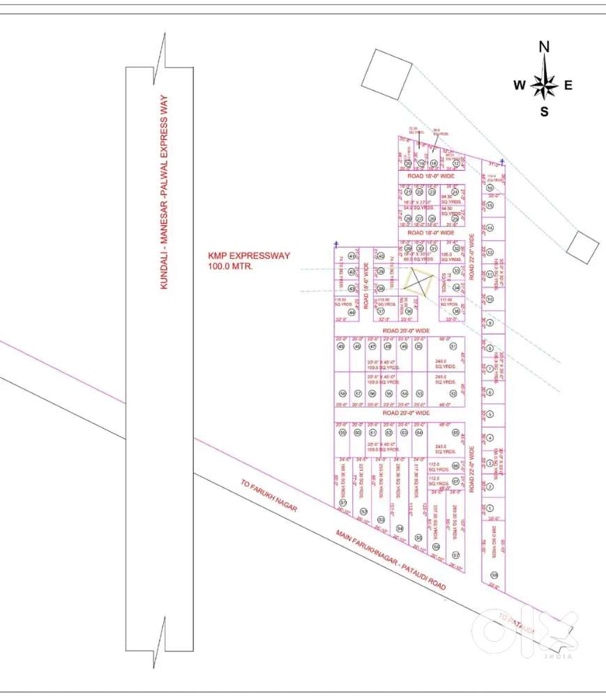 Wazirpur to Farukhnagar Road on road property..