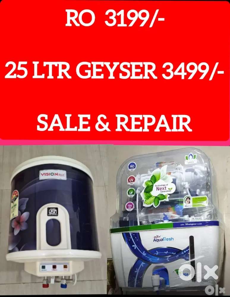 AQUA FRESH WATER PURIFIER RO FILTER, GEYSER, CHIMNEY, INVERTER REPAIR