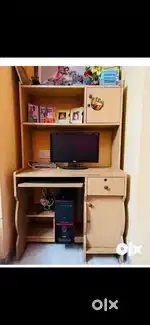 Complete computer table with storage things..