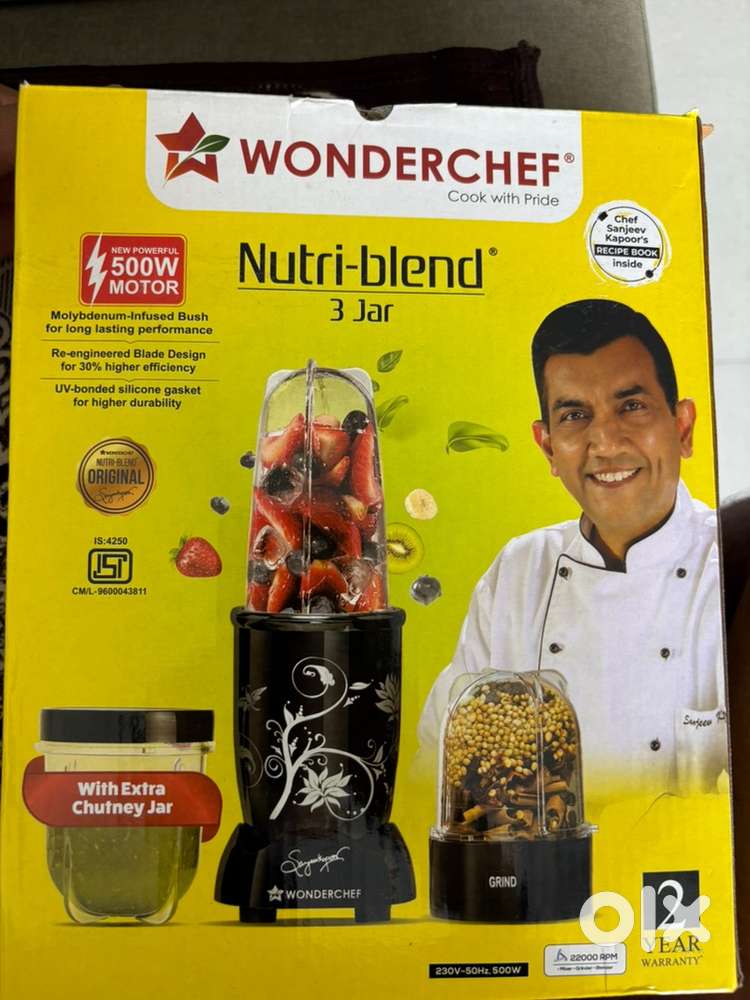 Wonderchef NUTRI BLEND 3jar.  Packed product not used