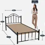 Metal Single Bed (by Mintwud from Pepperfry)